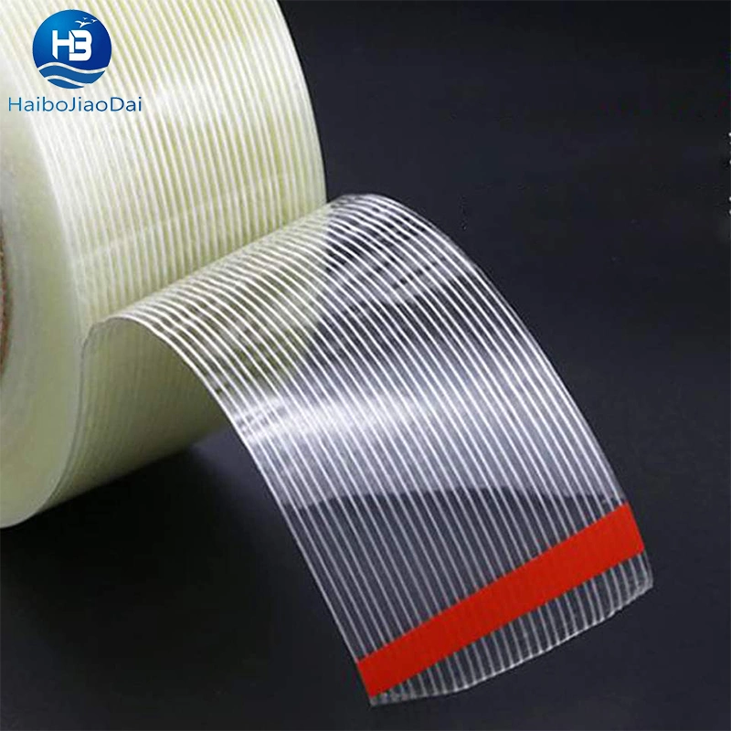 15 Years Factory Supply High Tensile Striped Fiber Reinforced Unidirectional Tartan Filament Tape for Binding Packing