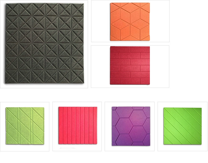 Background Interior Decorative Polyester Fiber Acoustic Wall Panel Ceiling Panel