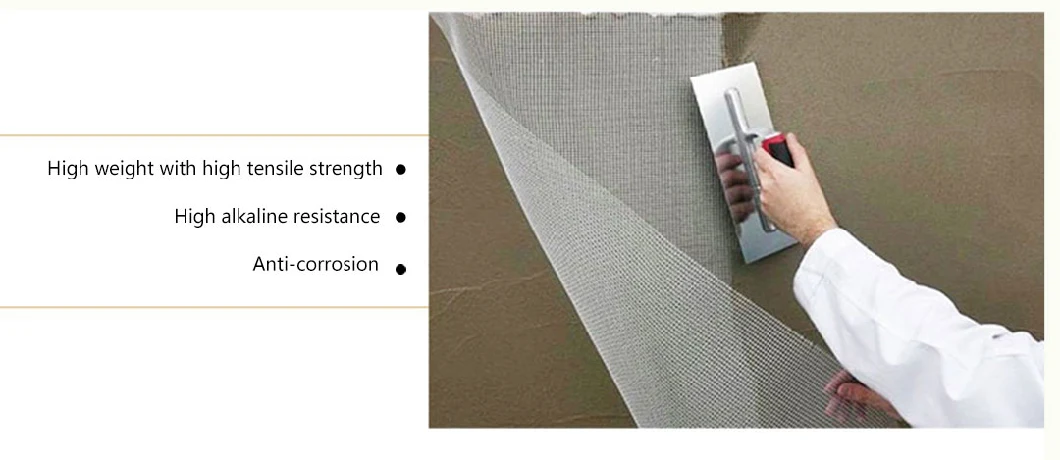 Orange White Alkali Resistant Waterproof Fire Resistant Pipeline Anti-Corrosion Glass Fiber Mesh