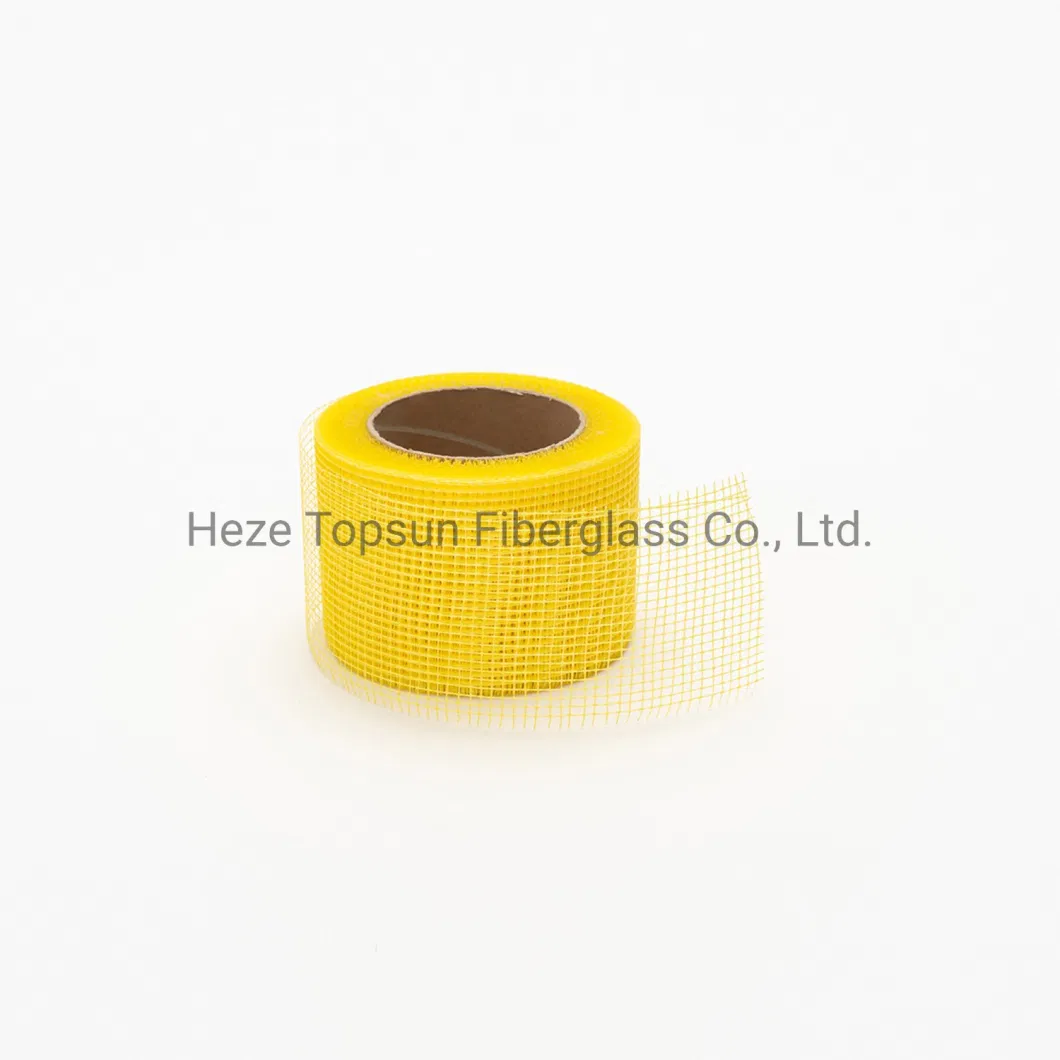 65GSM Fiberglass Self Adhesive Mesh Tape Drywall Joint Mesh Tape