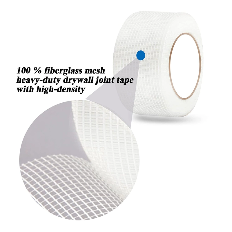 White Self-Adhesive Joint Mesh Tape, 9 X 9 Mesh Fiberglass Tape