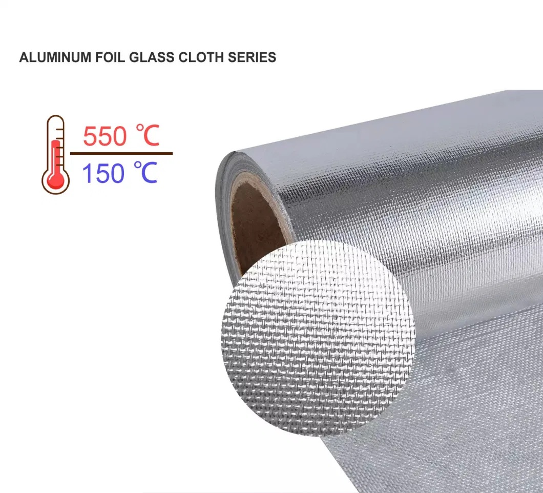 550c High Temperature Aluminum Foil Heat Resistant Cloth