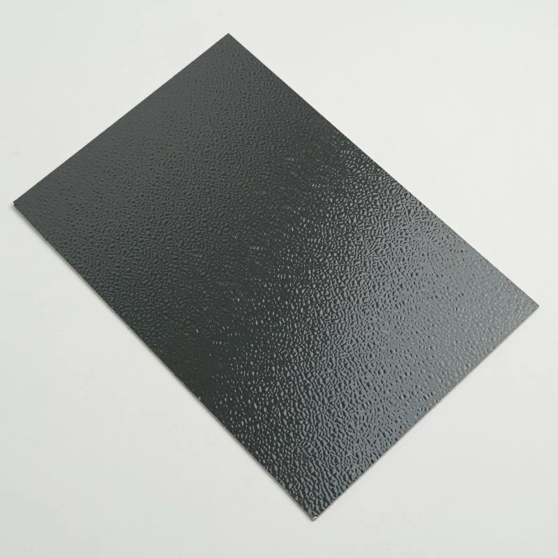 Black Color FRP Sheet Wall Panels Surface Decoration Pebble Pattern