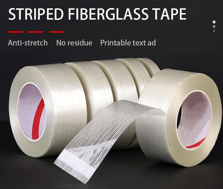 Hot Melt Glue Glass Fibre Reinforced Banding Strapping Fiber Adhesive Fiberglass Filament Carton Tape