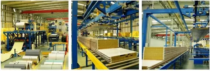 Fireproof Rock Wool Sandwich Panel Insulation Panels Acoustic Fiberglass Panel for Warehouse and Factory Shop