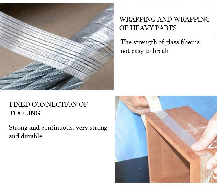 Hot Melt Glue Glass Fibre Reinforced Banding Strapping Fiber Adhesive Fiberglass Filament Carton Tape