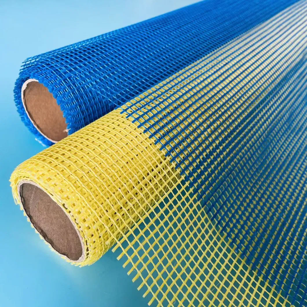 Factory High Strength Waterproofing Concrete Roofing Fiber Glass Mesh Fiber Glass Net 75g 100g 145g All Colors