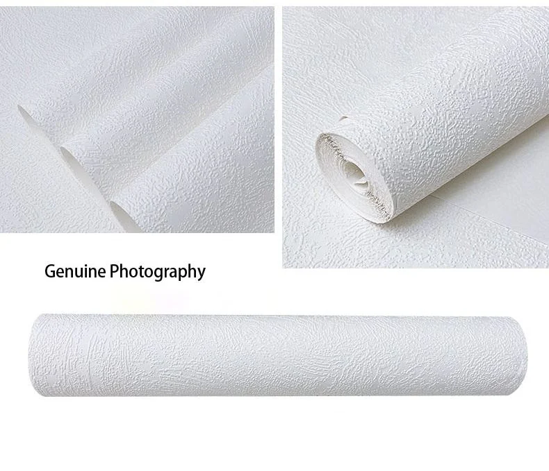 3D Sand/Leather/Straw/Fabric Grain Woven Textured Paintable Wallpaper for Painting