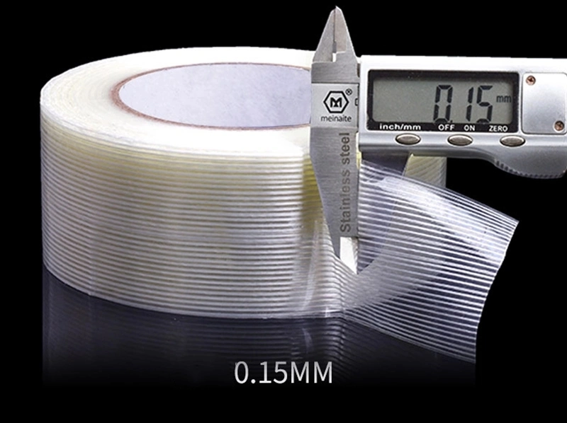 Filament Strapping Tape, Heavy Duty Transparent Reinforced Fiber Glass Tape