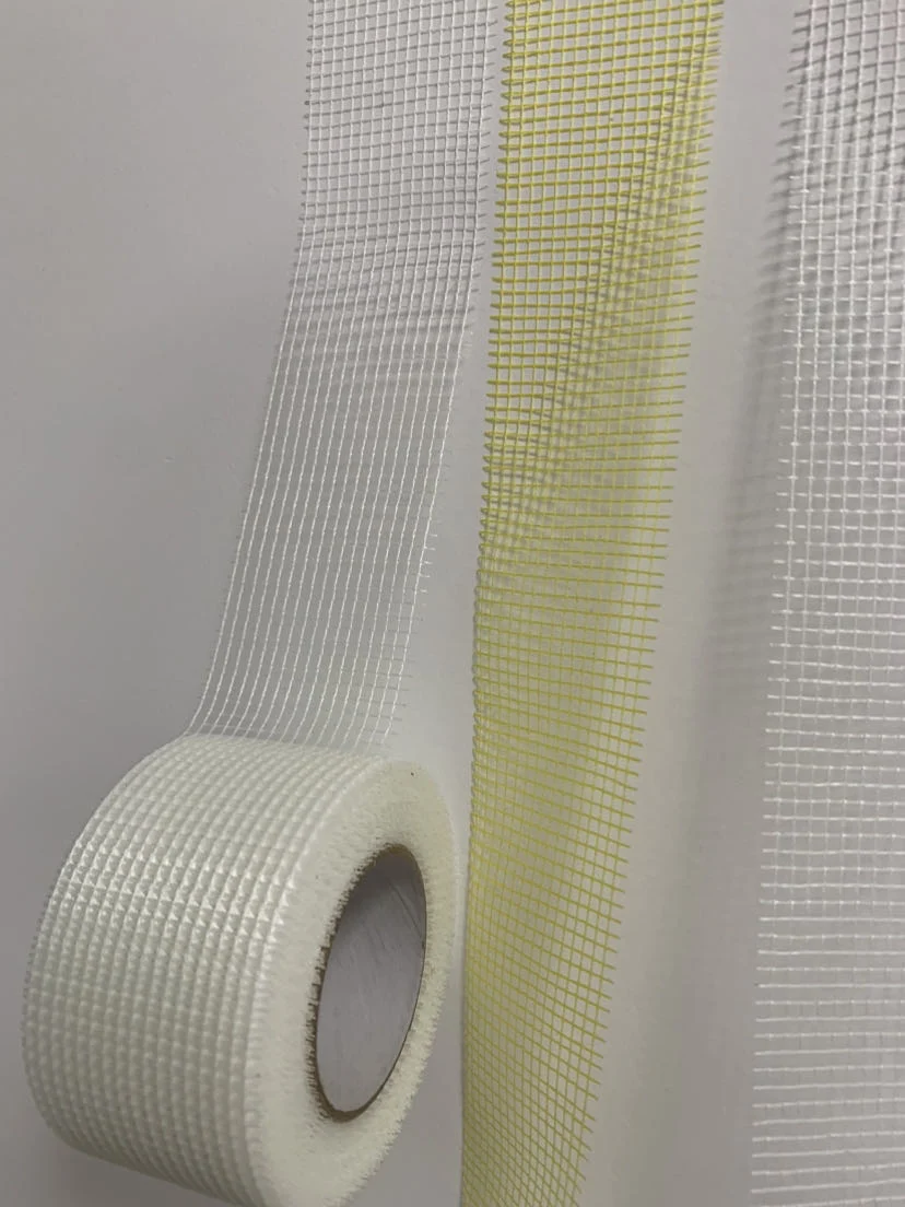 Laminated Fireproof Alkali Resistant Fibreglass Construction Fiberglass Mesh Tape Sticky