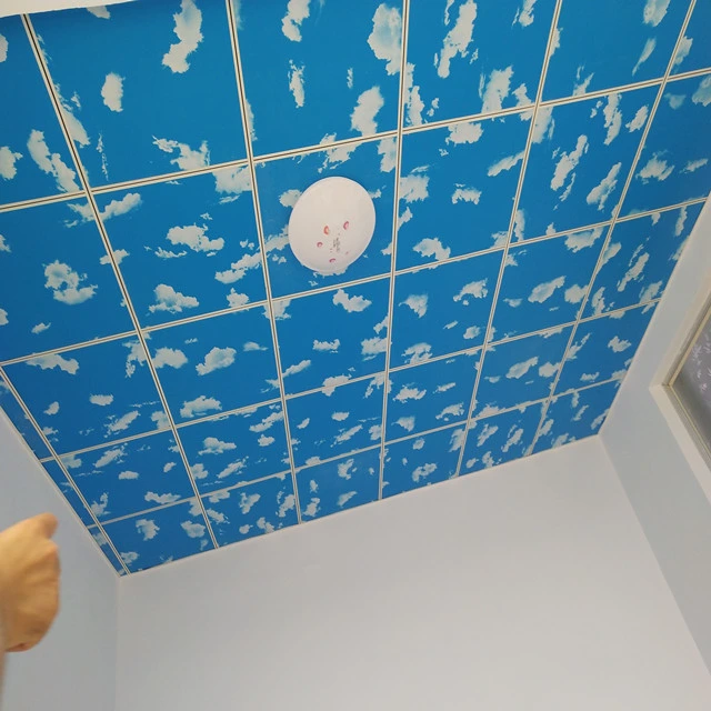 Plasterboard Color Glass Fiber Reinforced Gypsum Ceiling Tile