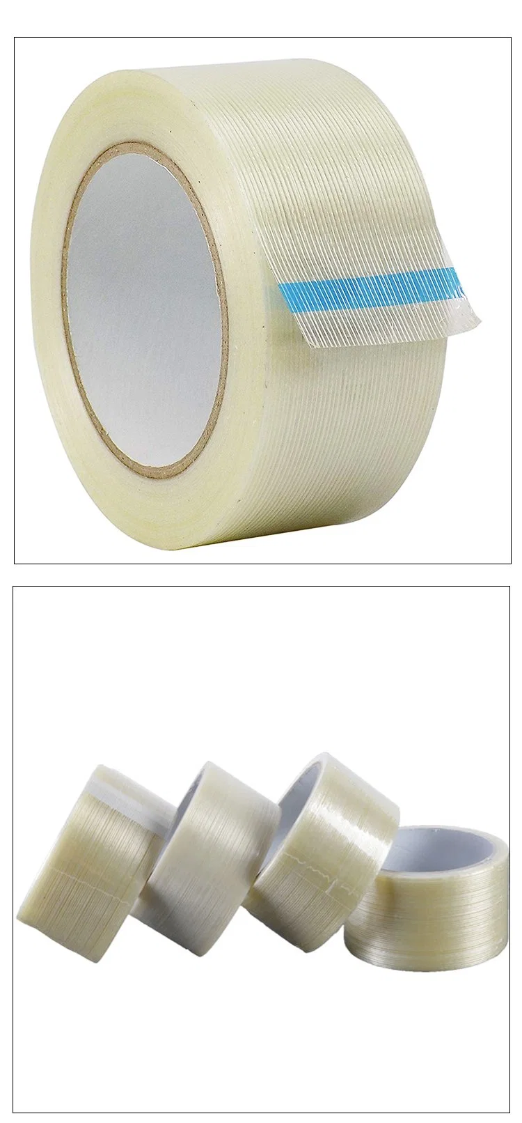 Solvent Glue Casting Strapping Cast Reinforced Carbon Duct Mono-Filament Tape