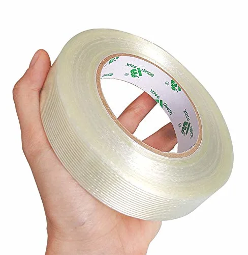 High Adhesion Custom Heavy Duty Packaging Reinforced Cross Woven Fiberglass Carton Sealing Filament Fiberglass Tape