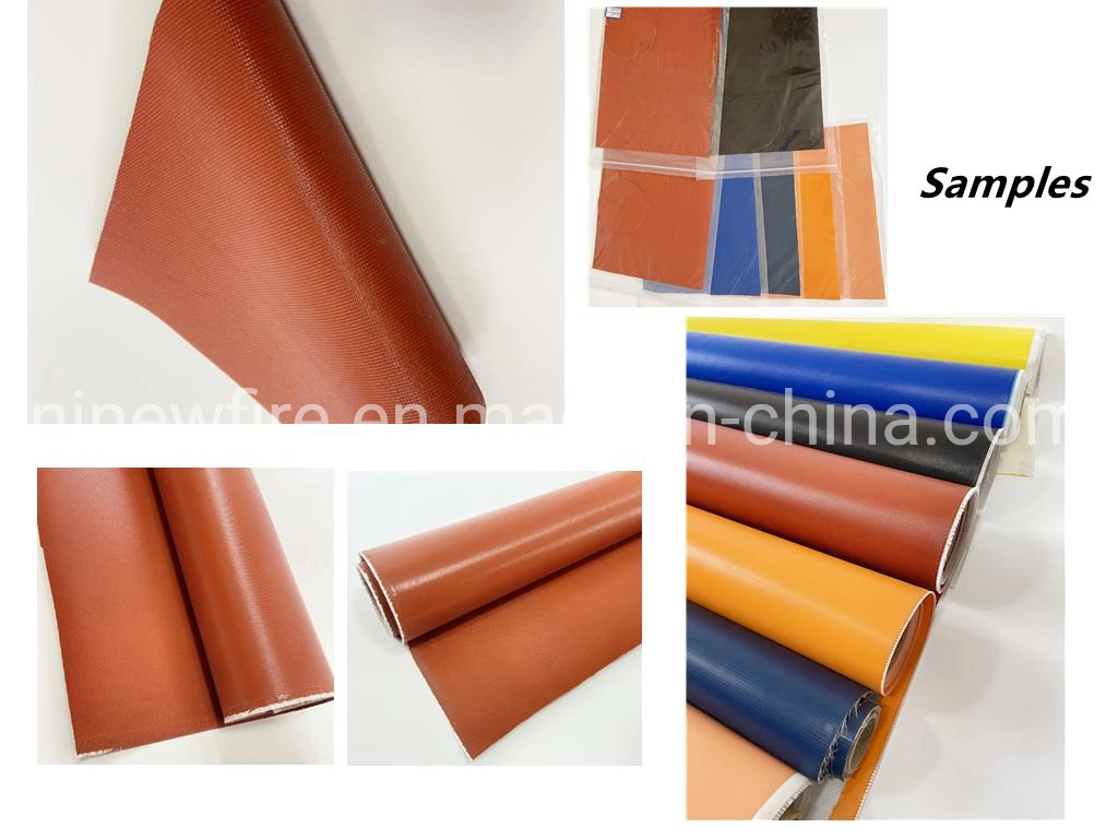 High Temperature Resistant Thermal Insulation Silicone Rubber Coated Fiberglass Fabric Waterproof Good Chemical Glass Fiber Cloth