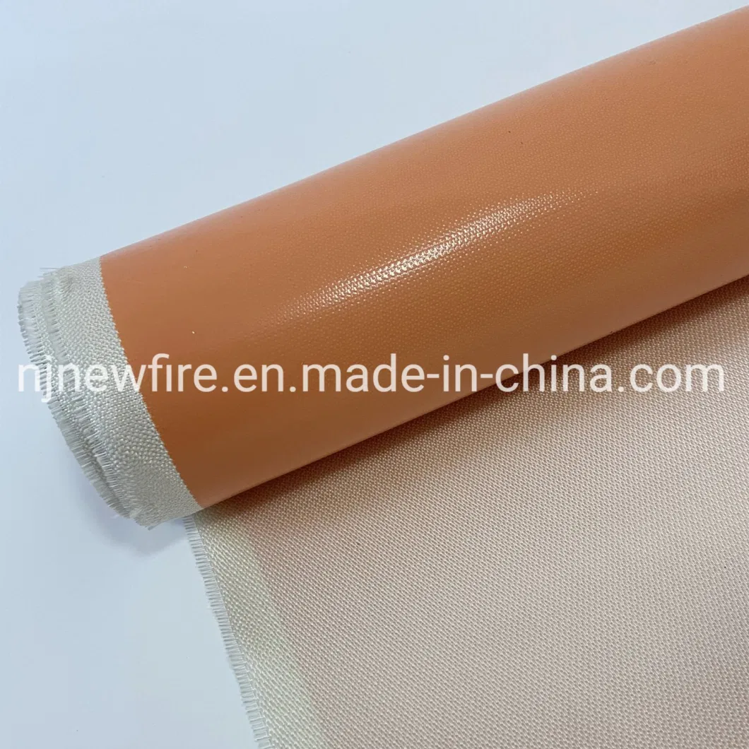High Quality Fire Resistant Waterproof Material Fireproof Fabric Silicone Coated Glass Fiber Fabric High Quality Silicone Coated Fiberglass Fabric