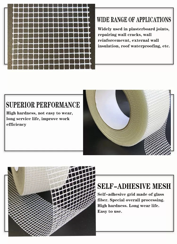 Waterproof Material Fiberglass Mesh Tape, Glass Fiber Mesh for Plastering