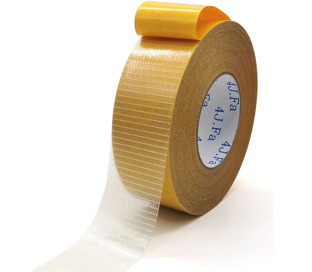 Double Sided Self Adhesive Fiberglass Mesh Pet Film Strapping Tape