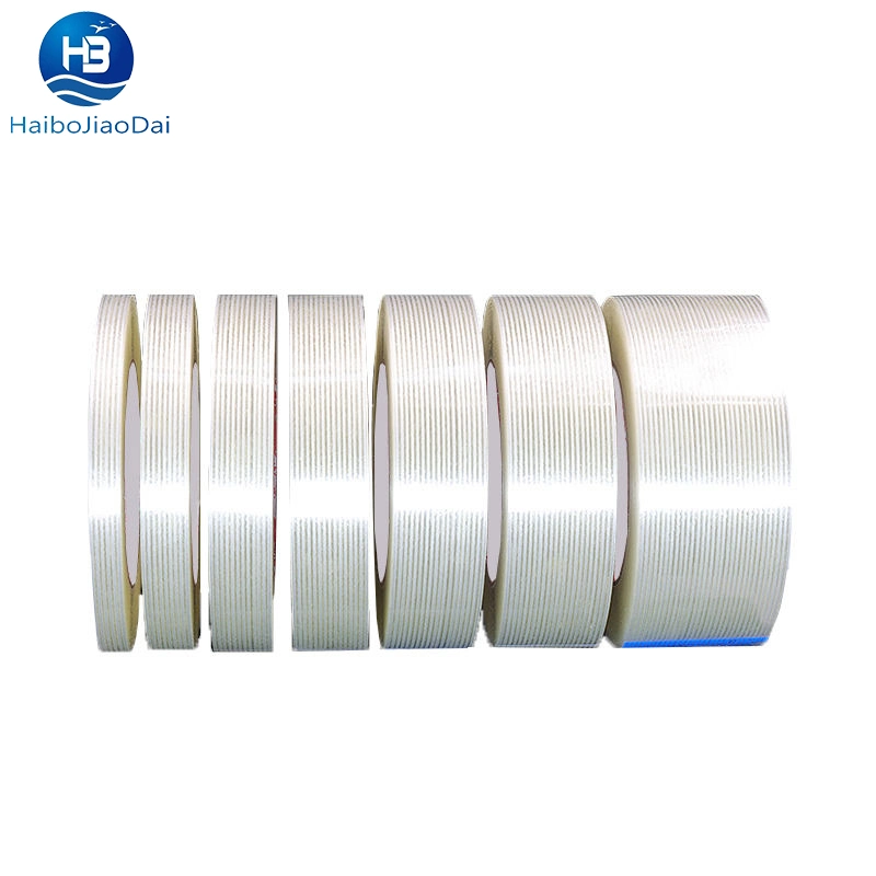 High Tensile Strength Cross Weave Fiberglass Filament Reinforced Heavy Duty Waterproof Mono Casting Fiber Glass Filament Tape