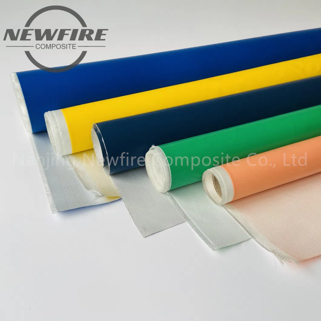 Wholesale High-Temperature Resistant Cheap Fiberglass Cloth Coated Fabric Waterproof Silicone Coated Glass Fiber Fabric