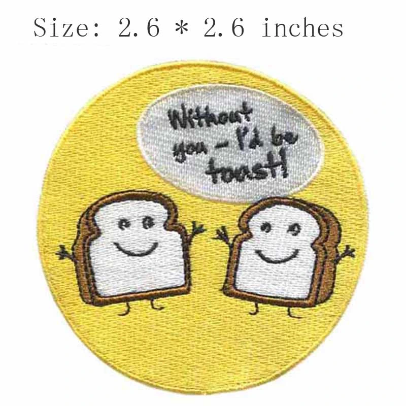 Naughty Bread Boys 2.6&quot;Wide Embroidery for Navidad/Wedding Decoration/Wall Sticker