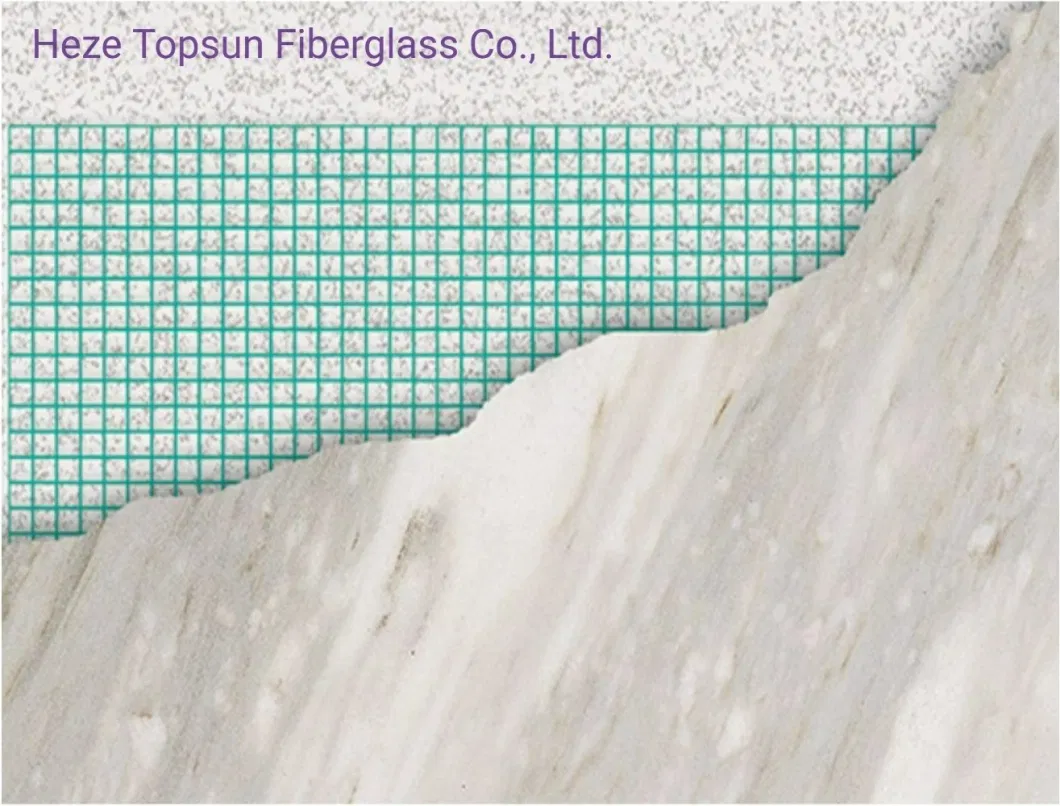 50GSM Fiberglass Mesh Mosaic Tile Fiberglass Mesh for Stone Marble Reinforcement