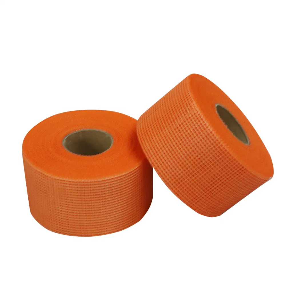 Low Price Orange Yellow Red Colorful Self Adhesive Fiberglass Mesh Tape