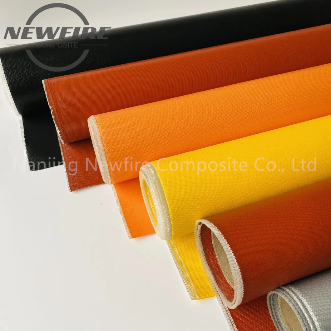 High Quality Fire Resistant Waterproof Material Fireproof Fabric Silicone Coated Glass Fiber Fabric High Quality Silicone Coated Fiberglass Fabric