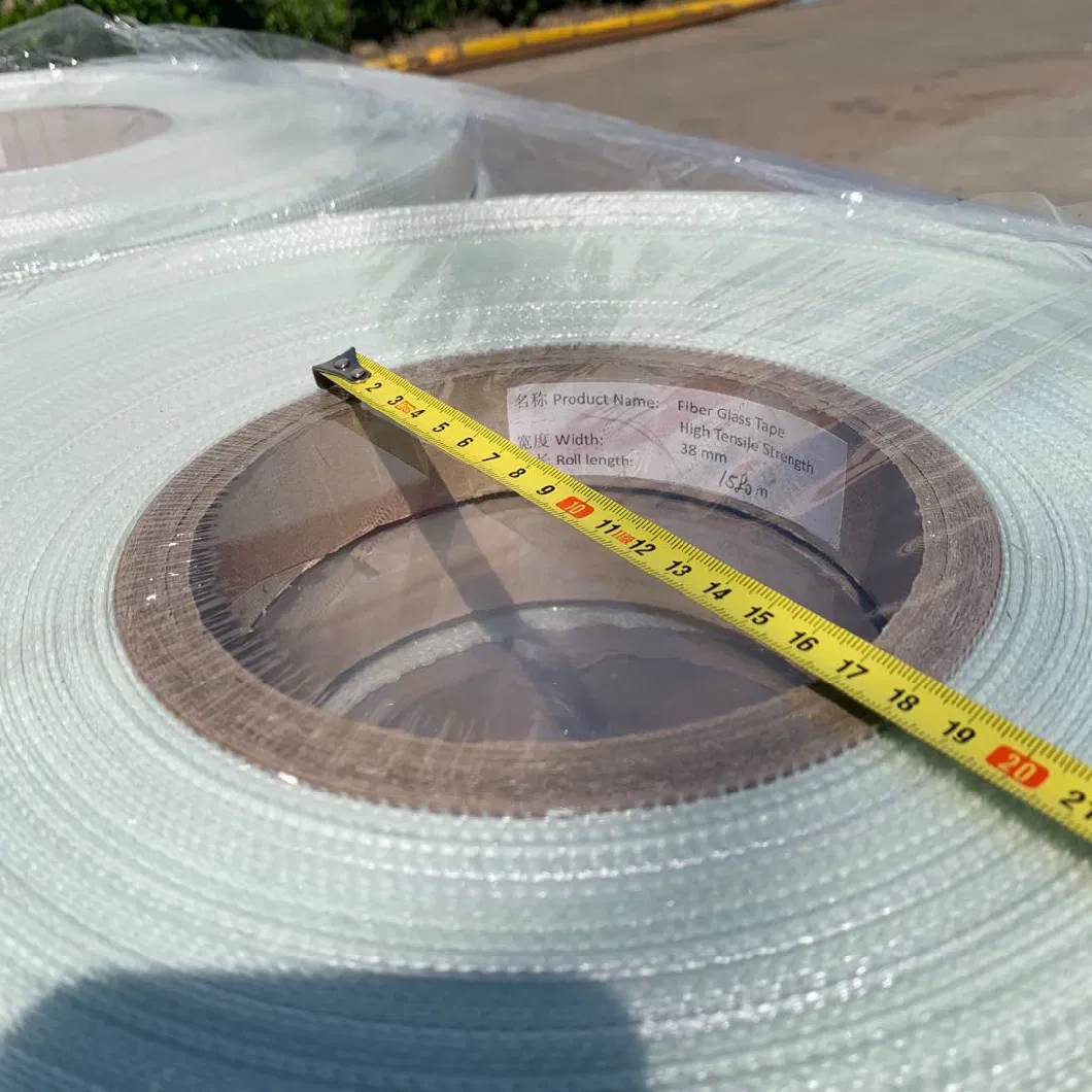 Glass Fiber Fiberglass Mesh Scrim with Pet Polyester Film Reinforced Electrical Tape with Flame Resistance for Ser/Seu Cables