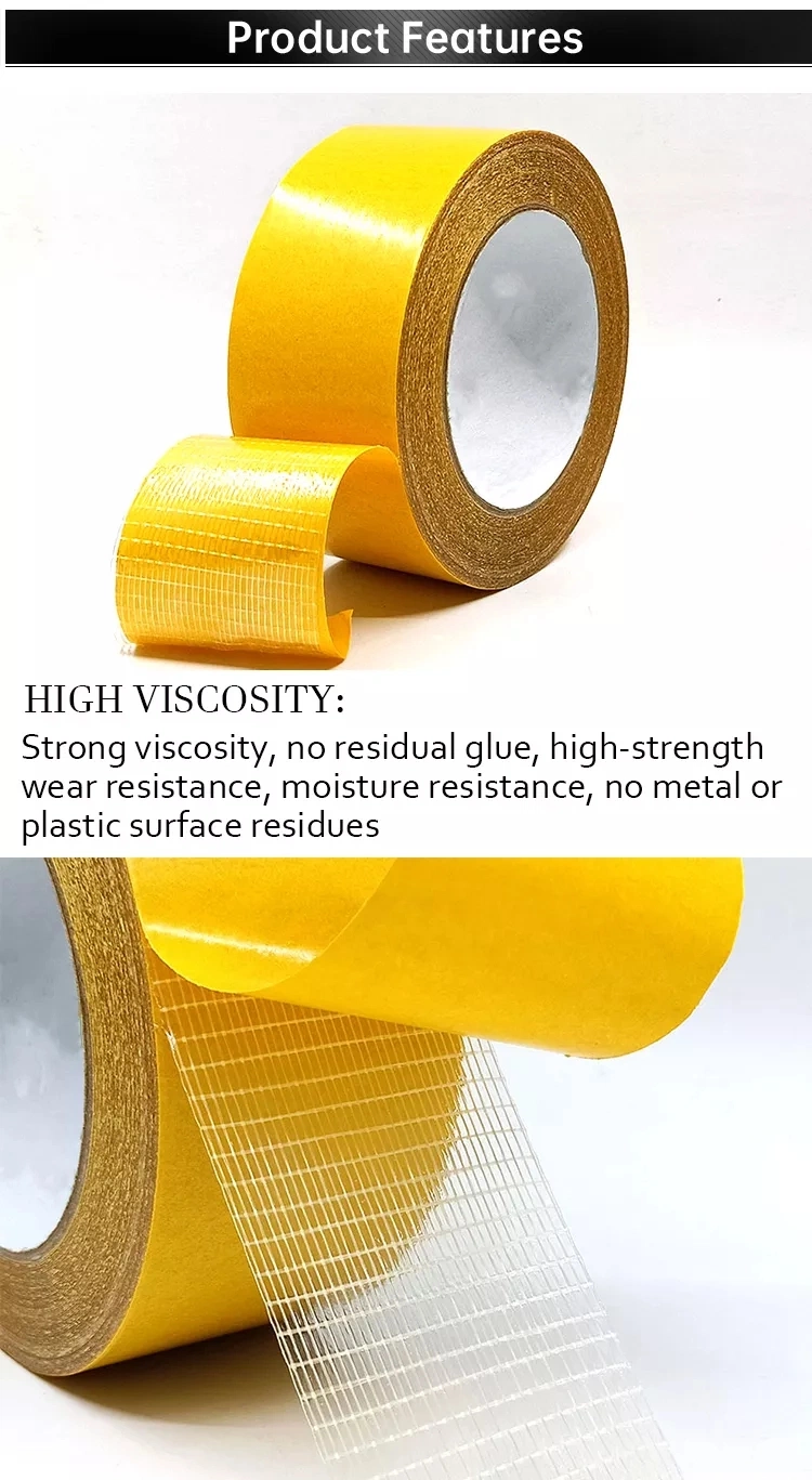 Double Sided Adhesive Fiberglass Mesh Tape for Drywall Crack Repairing