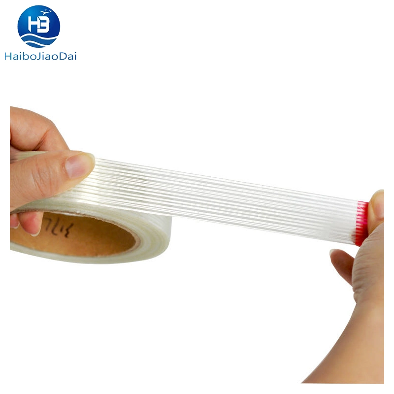 High Tensile Strength Cross Weave Fiberglass Filament Reinforced Heavy Duty Waterproof Mono Casting Fiber Glass Filament Tape