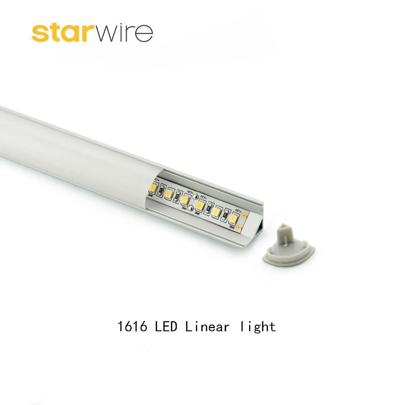 1616 1919 V Corner LED Aluminium Profile Linear Light for LED Strip Light Cabinet Light