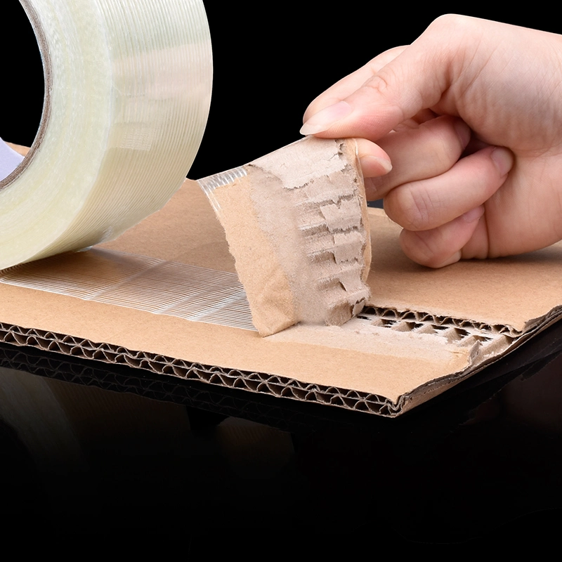 Reinforced Filament Packing Tape Transparen Strapping Fiberglass Fiber Tapes for Shipping and Heavy Duty Packing