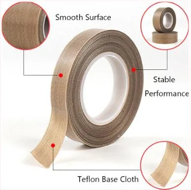 PTFE Anti-Corrosion Temperature Resistant Fiberglass Self Adhesive Tapes Packing Sealing Tape