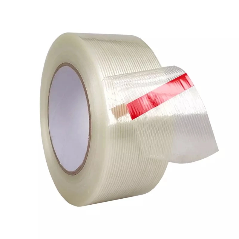 Heat Resistant Fiber Shipping Clear Self Adhesive Strapping Reinforced Fiberglass Filament Tape