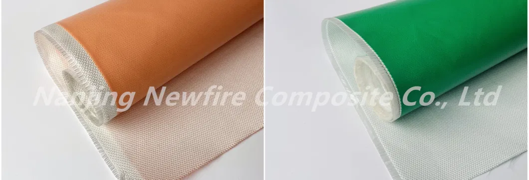 E-Glass Alkali Waterproof Free Silicone Coated Fiberglass Cloth 0.2mm Antisepsis High-Temperature Resisting Silicone Glass Fiber Fabric