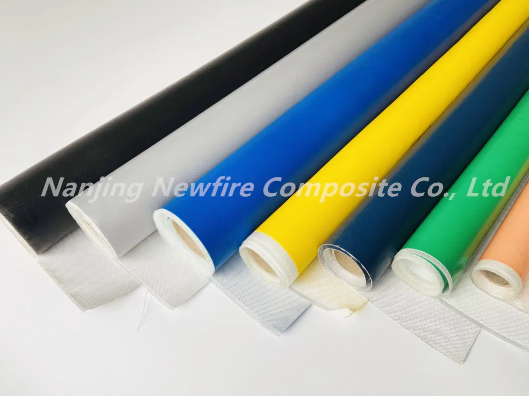 E-Glass Alkali Waterproof Free Silicone Coated Fiberglass Cloth 0.2mm Antisepsis High-Temperature Resisting Silicone Glass Fiber Fabric