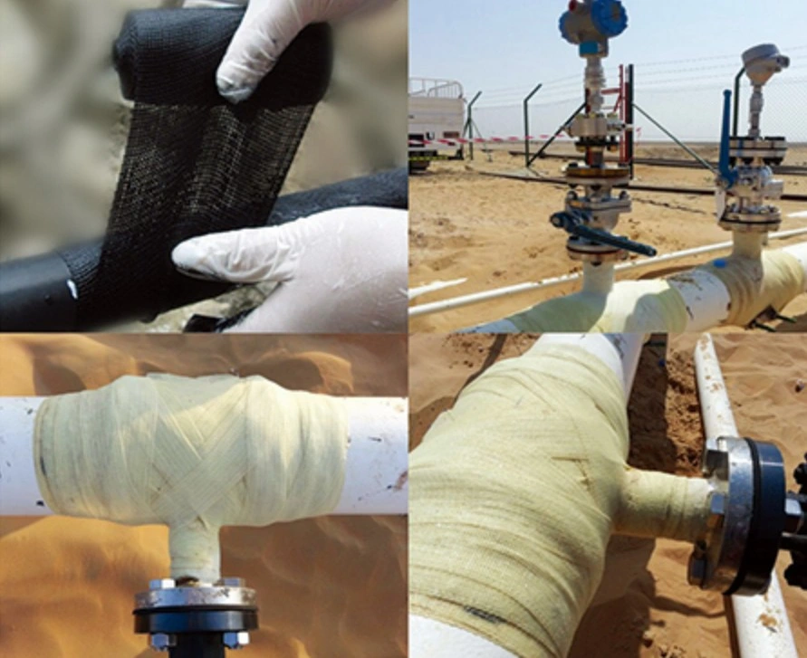 Glass-Fibre Reinforced Plastic (GFRP) Seals All Holes and Cracks Wastewater Pipes Epoxy-Based Fiberglass Sealing Tape