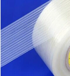 Transparent Strong Adhesive Mesh Glass Fiber Tape High Temperature Industrial Heavy Binding Fixed Filament Tape