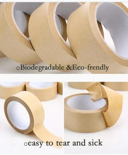 Wholesale Kraft Filament Tape Kraft Gum Tape Reinforced White Kraft Tape