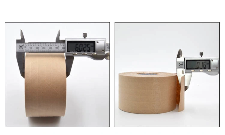 Fiber Reinforced Custom Printed Gummed Kraft Paper Packing Tape