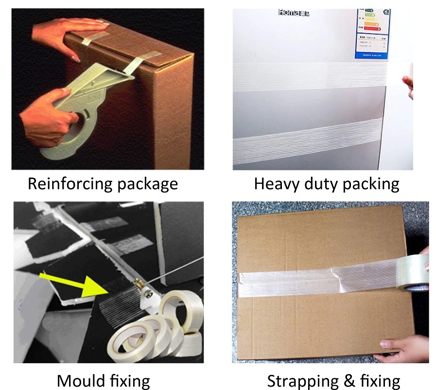 0.15mm 3m Filament Tape 3m893 3m897 3m898 3m8915 Fiberglass Tape with Rubber Adhesive for Heavy Duty Carton Packing