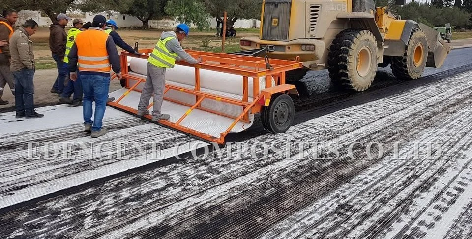 Fiberglass Reinforced Compound Paving Fabric for Asphalt Reinforcement with CE