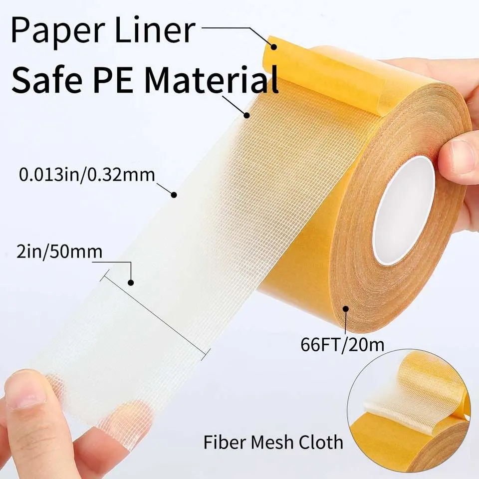 Accept Custom Waterproof Mesh Glass Fiber Reinforced Packing Tape Cross Polyester Filament Tape Price