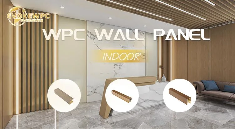 Evoke WPC Bamboo and Wood Fiber Integrated Wallboard WPC Wall Panel Cladding Ceiling for Indoor