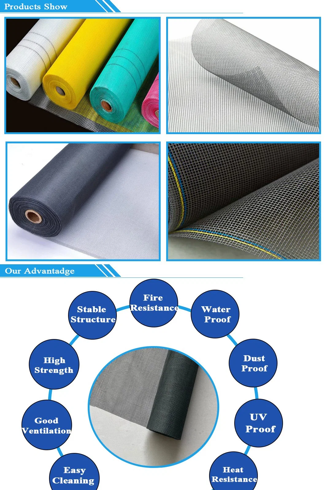 Best Price Premium Quality Fiberglass Net Water Proof, Dust Proof, UV Proof for Building