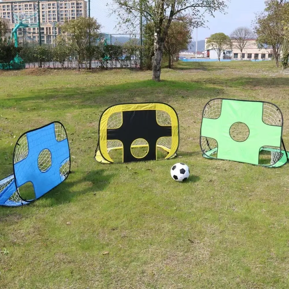 Folding Portable Soccer Ball Football Training Equipment Net Indoor Kicking Pop up Kids with Mini Goal Bl20052