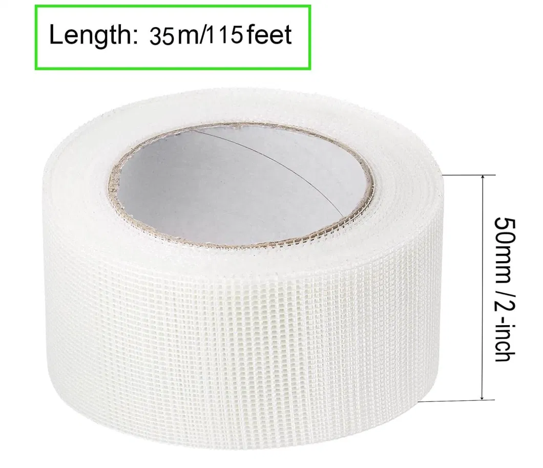 Orange White Blue Yellow Fiberglass Mesh Tape Plaster Repair Is Crack and Alkali Resistant