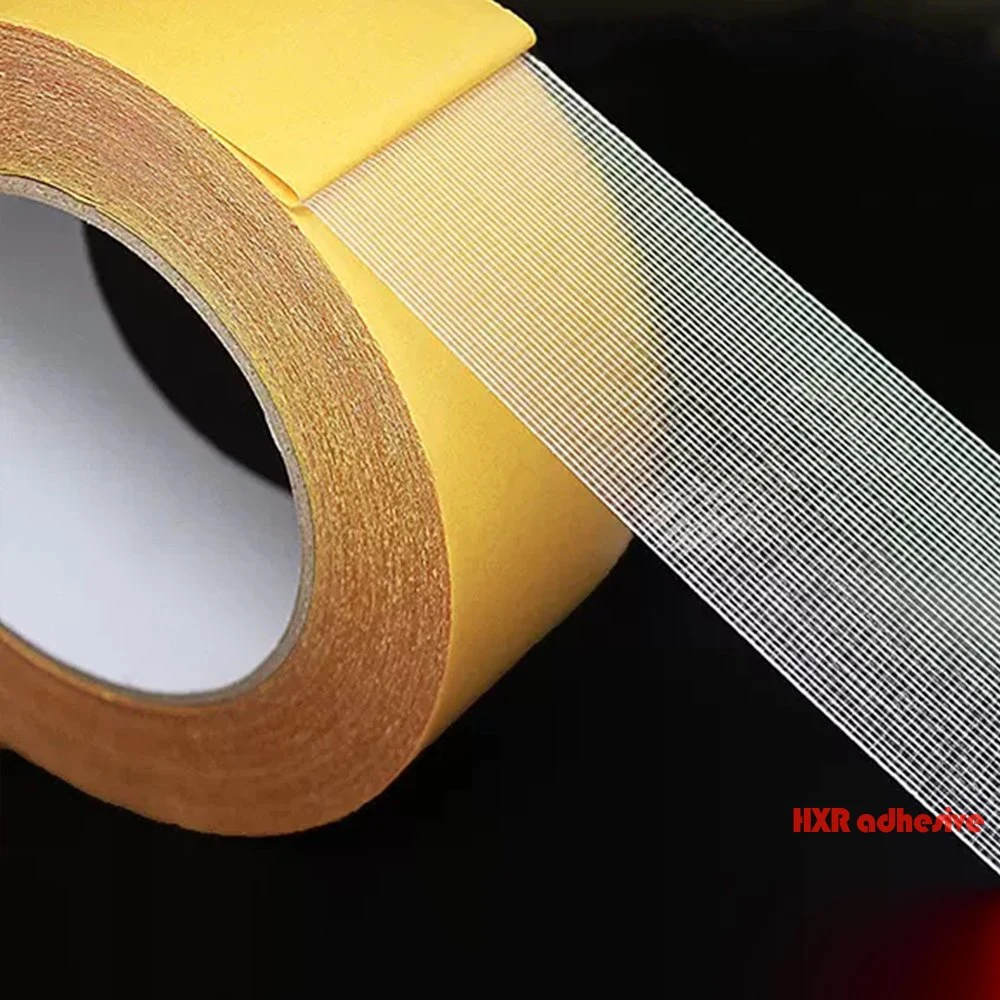 Strong Durable Double Sided Fiberglass Mesh Tape Mesh Cross Weave Carpet Tape