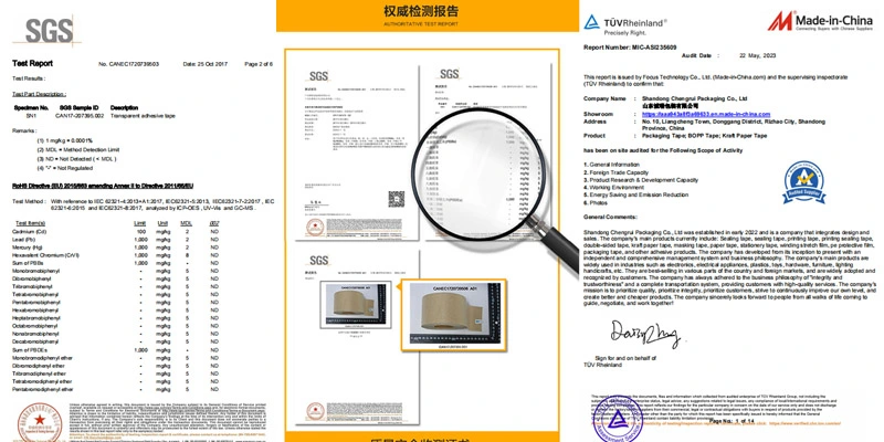 Custom Fiberglass Filament Tape Heavy Duty Packaging Mono and Cross Filament Strapping Tape