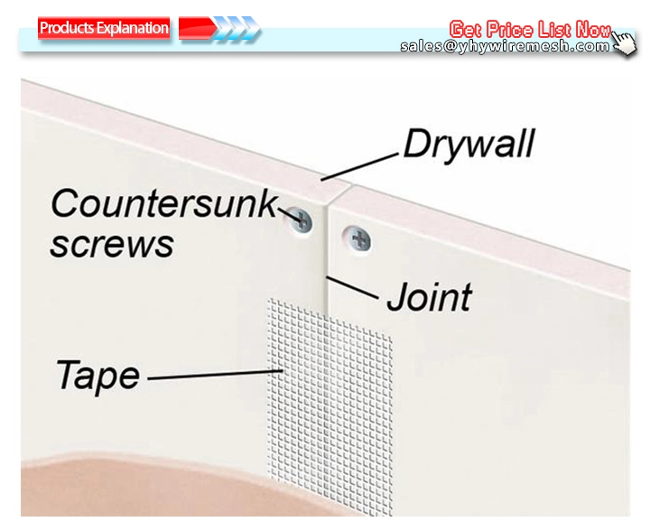 Alkali Resistant Double Sided Drywall Adhesive Mosaic Fiberglass Mesh Corner Joint Tape